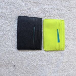 Black and Yellow Card Holder Set
